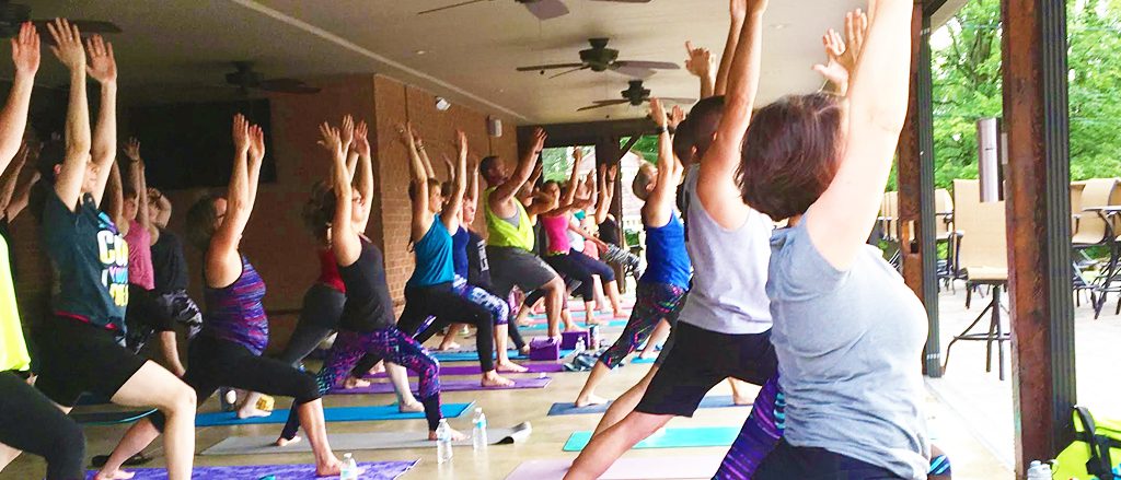 Wine and Yoga Event in Pensylvania